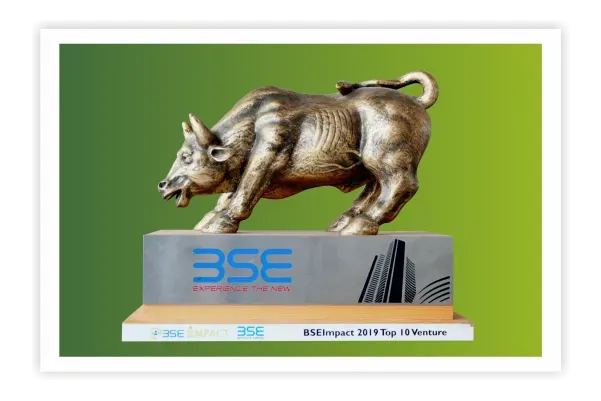 BSEImpact 2019 Top 10 Ventures bull trophy